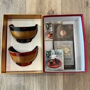 LacquerWare Japanese Rice Bowls